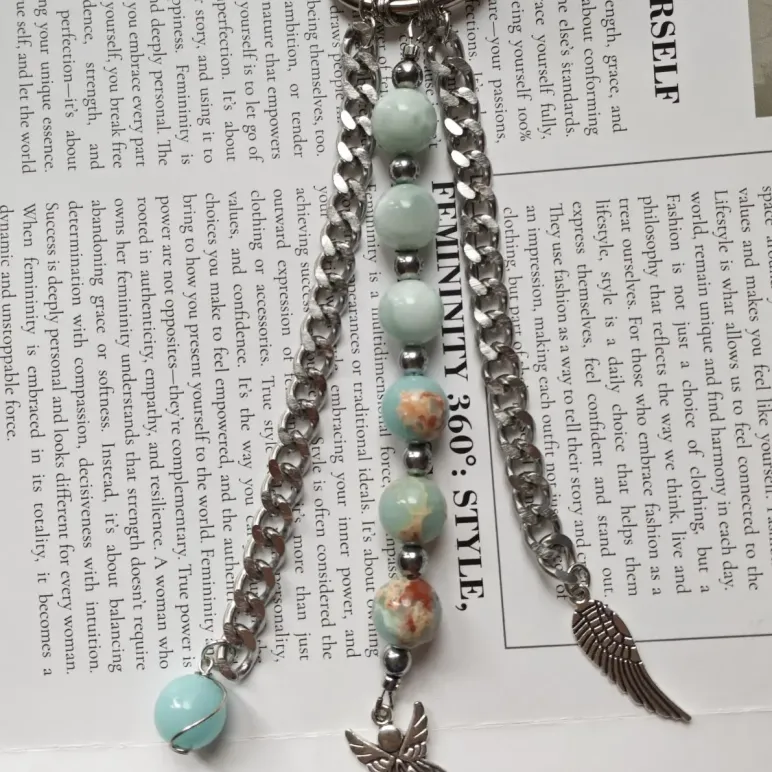 Обвес на сумку "Защита ангела" из ангелита и варисцита