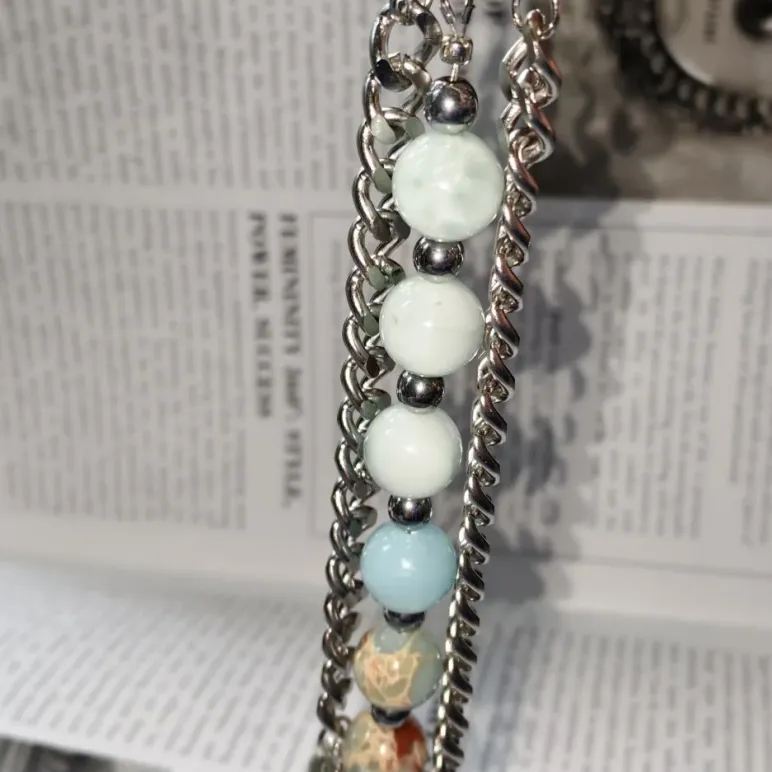 Обвес на сумку "Защита ангела" из ангелита и варисцита