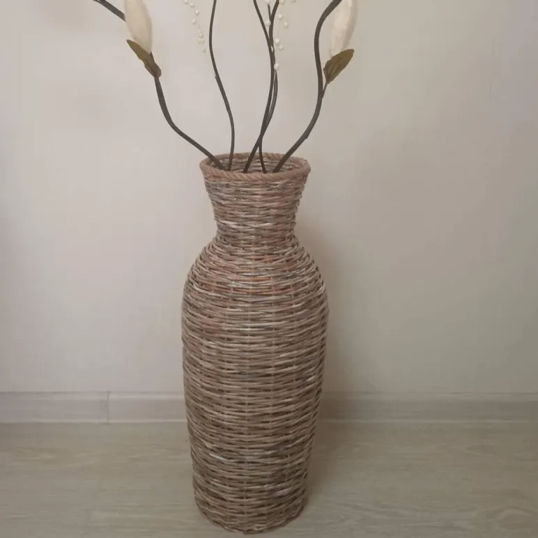 Ваза напольная плетёная
