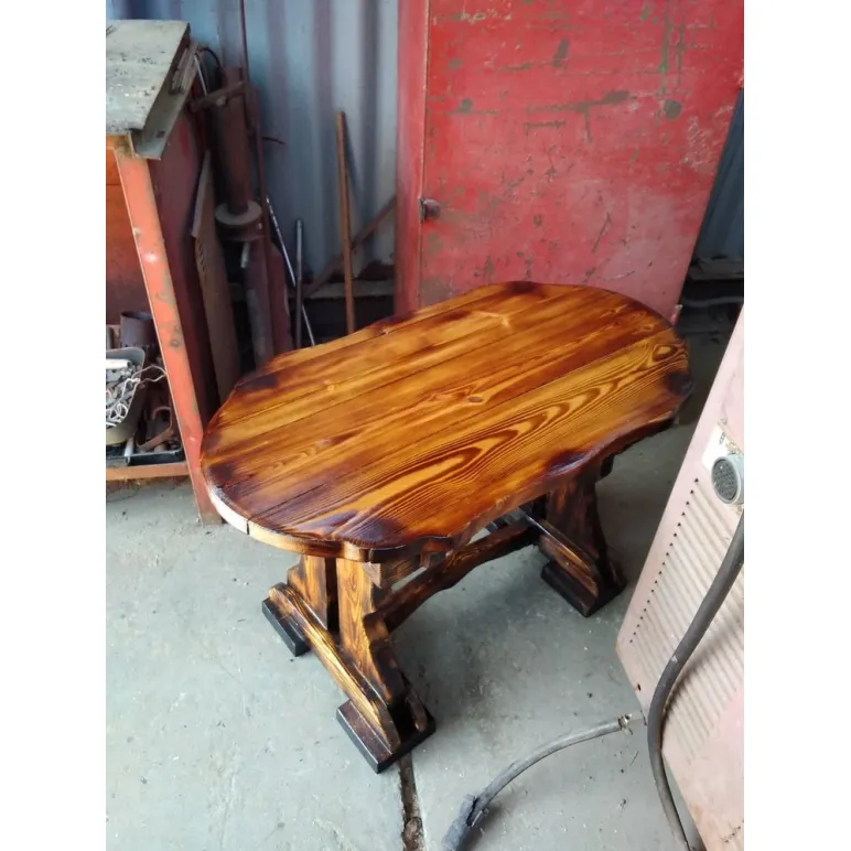 Стол садовый с лавкой из массива сосны