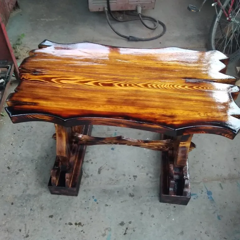 Стол для сада из массива , материал сосна