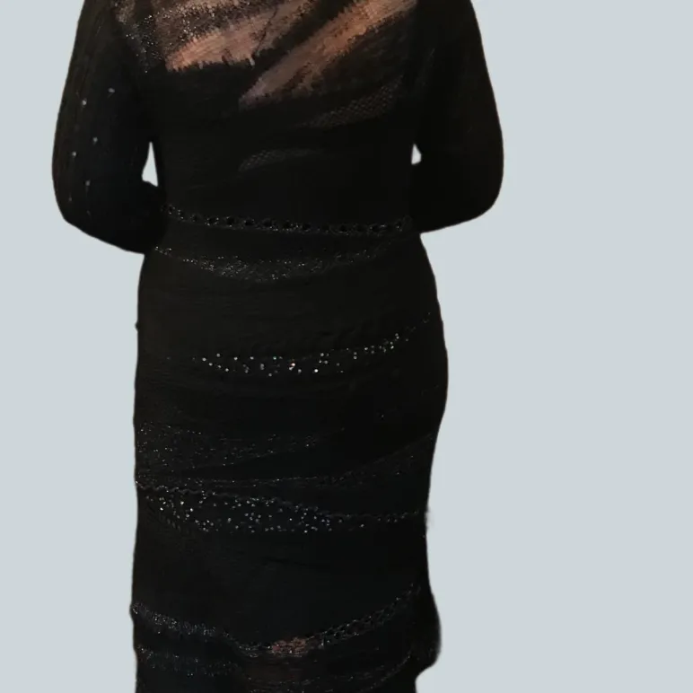 ЗВЕЗДНОЕ НЕБО винтажное черное платье