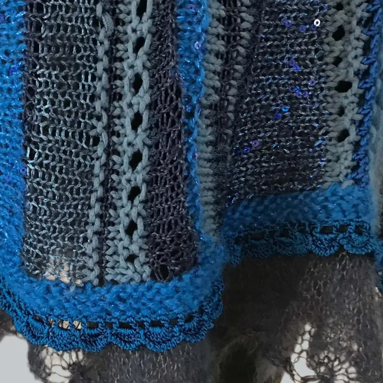 ТЕМНО-СИНИЙ свитер-туника