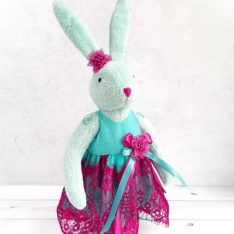 плюшевый зая ручной работы