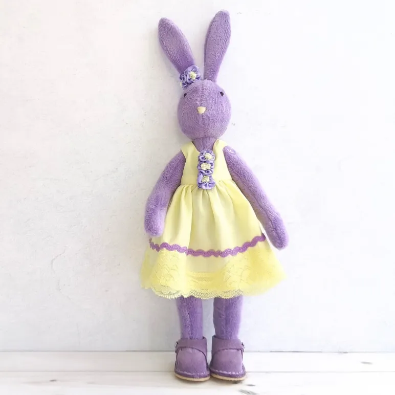 плюшевый зайка ручной работы