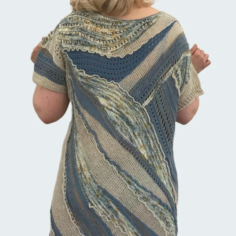 ЮЖНЫЕ ДЮНЫ платье-туника из шёлка и хлопка