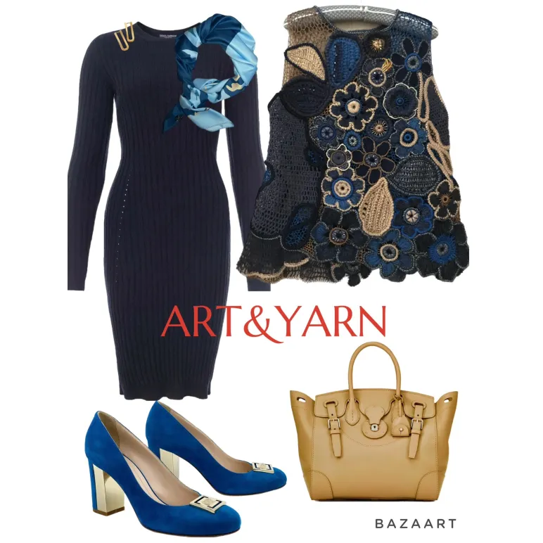 КОРОЛЕВСКИЙ СИНИЙ женский вязаный жилет