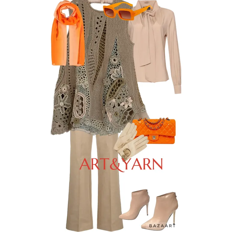 БЕЖИН ЛУГ вязаный жилет