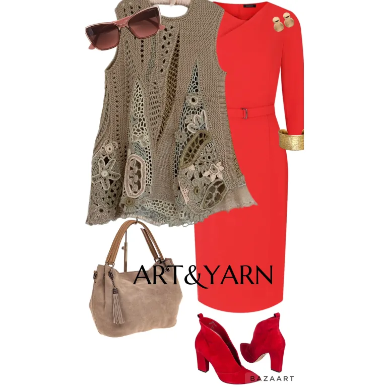 БЕЖИН ЛУГ вязаный жилет