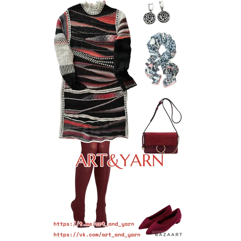 КОРРИДА тёплое платье из альпаки