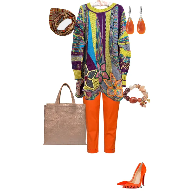 ЦВЕТЫ авторский джемпер с принтом