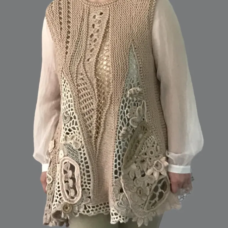 БЕЖИН ЛУГ вязаный жилет