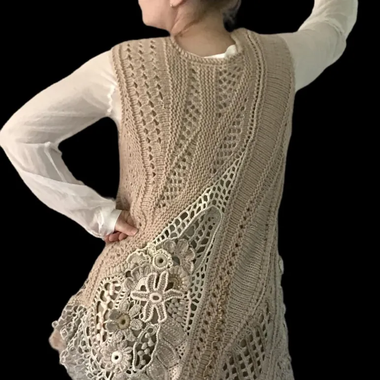 БЕЖИН ЛУГ вязаный жилет