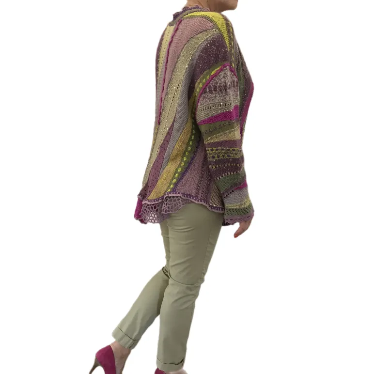 ЛИЛОВЫЙ ТУМАН Винтажный авторский джемпер