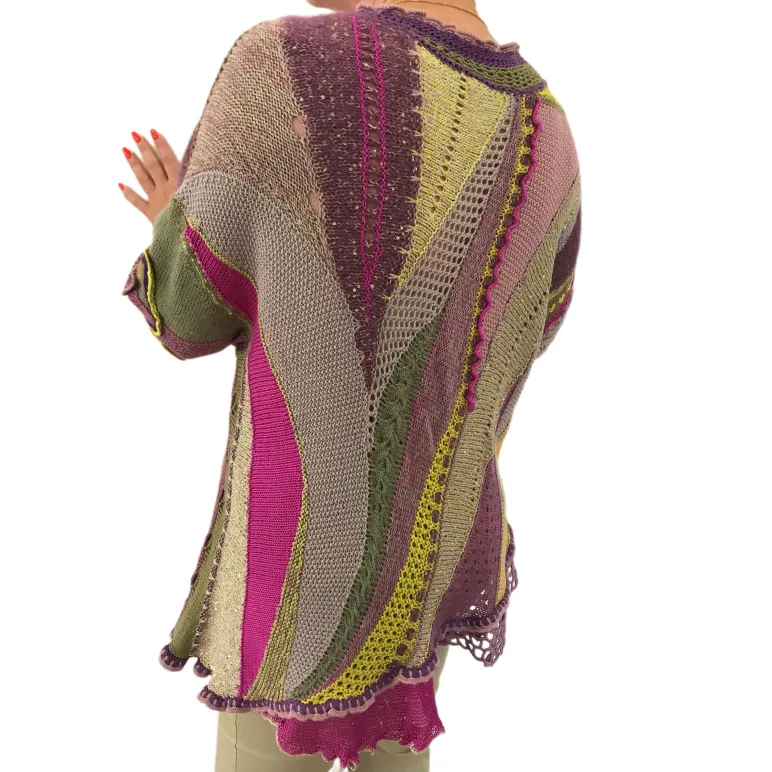 ЛИЛОВЫЙ ТУМАН Винтажный авторский джемпер