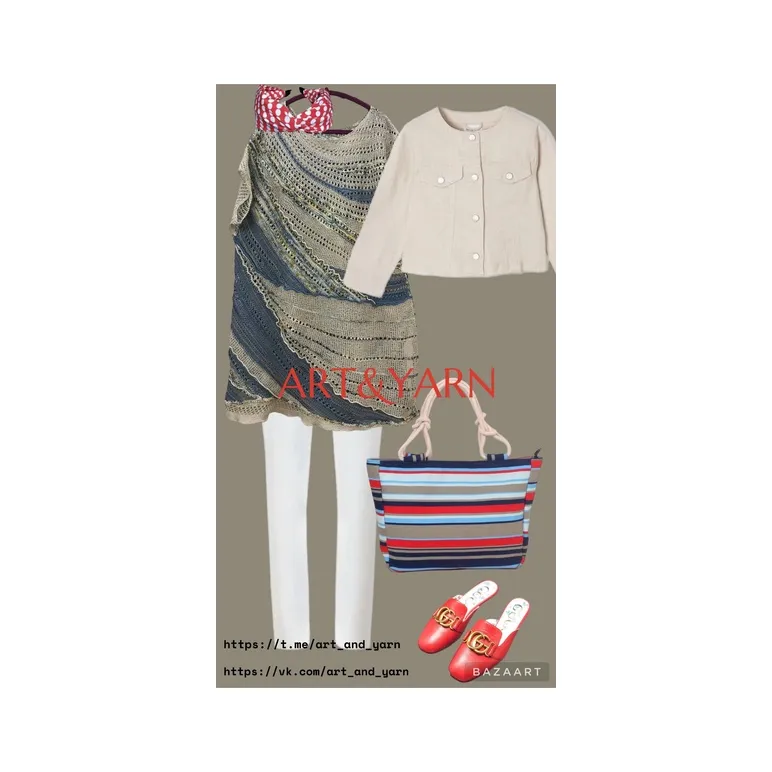 ЮЖНЫЕ ДЮНЫ платье-туника из шёлка и хлопка