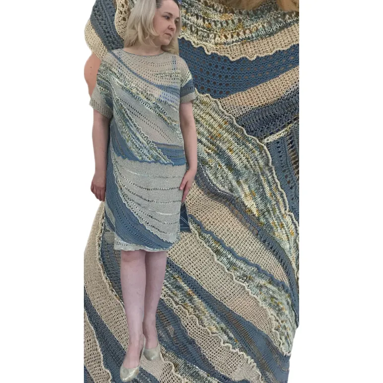 ЮЖНЫЕ ДЮНЫ платье-туника из шёлка и хлопка