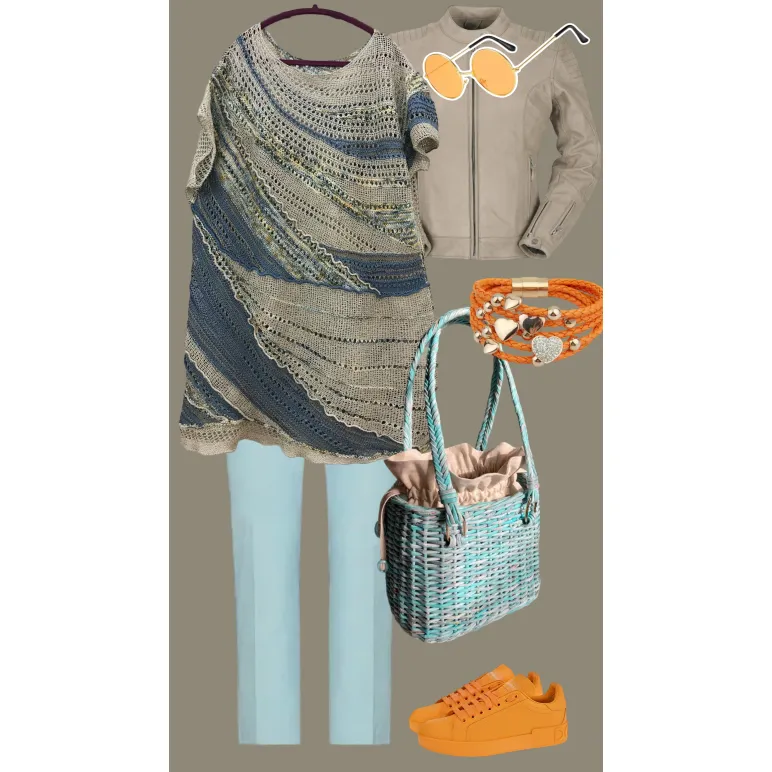 ЮЖНЫЕ ДЮНЫ платье-туника из шёлка и хлопка