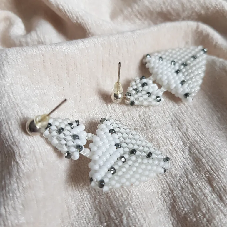 Серьги "Серебряные капли"