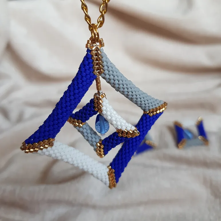 Кулон и серьги "Небесные переходы"