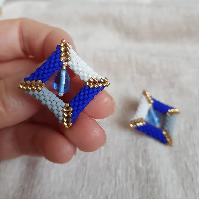 Кулон и серьги "Небесные переходы"