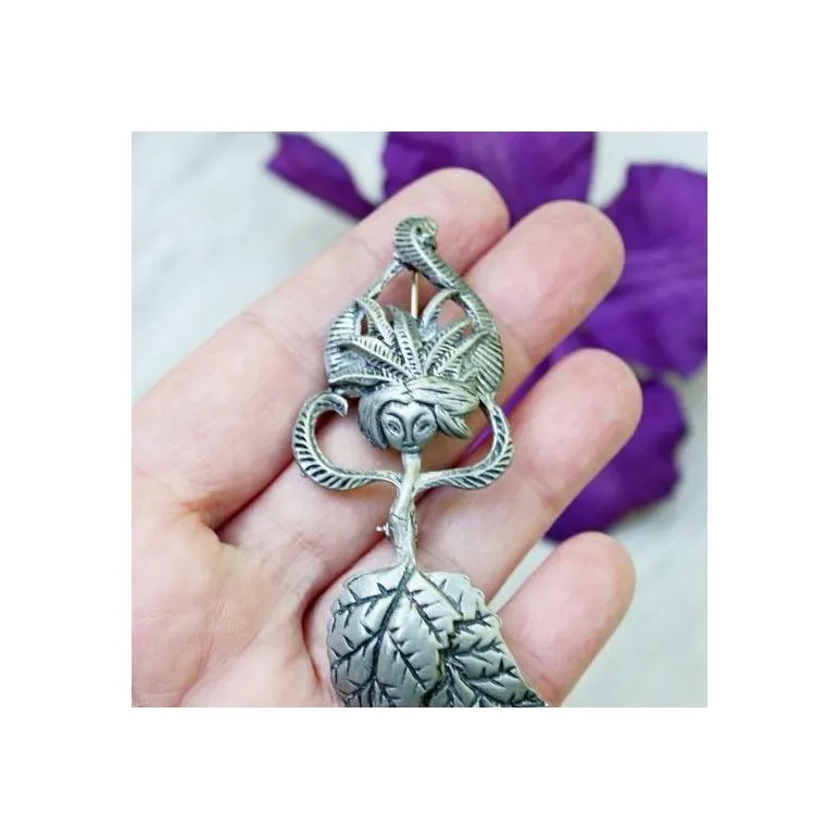 Антикварная брошь "Цветочная фея" 1930-е AUTENTICS