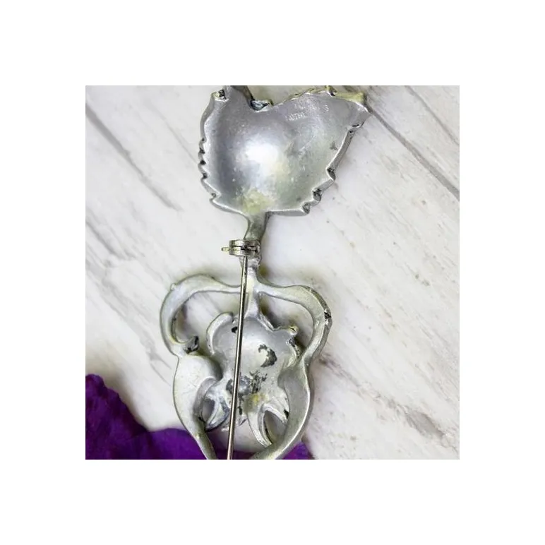 Антикварная брошь "Цветочная фея" 1930-е AUTENTICS