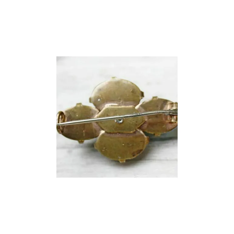 Антикварная брошь с сапфиритами