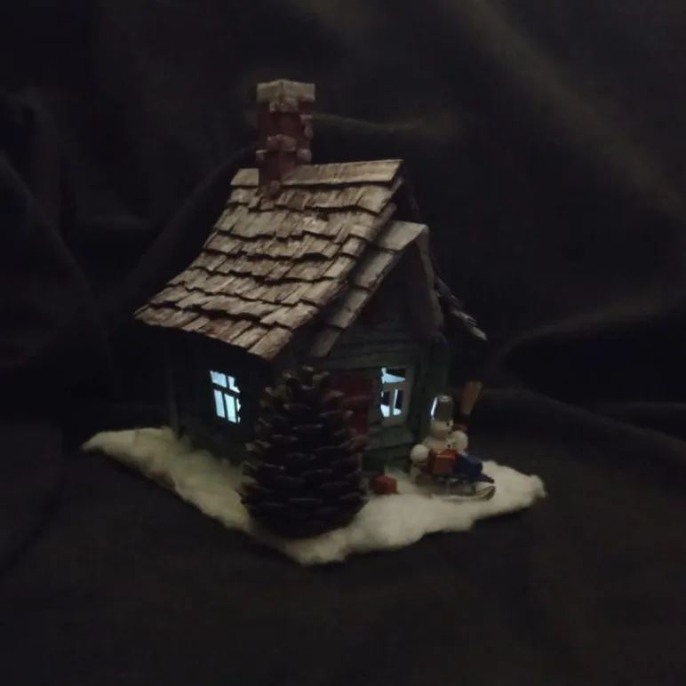 Ночник домик Снеговика