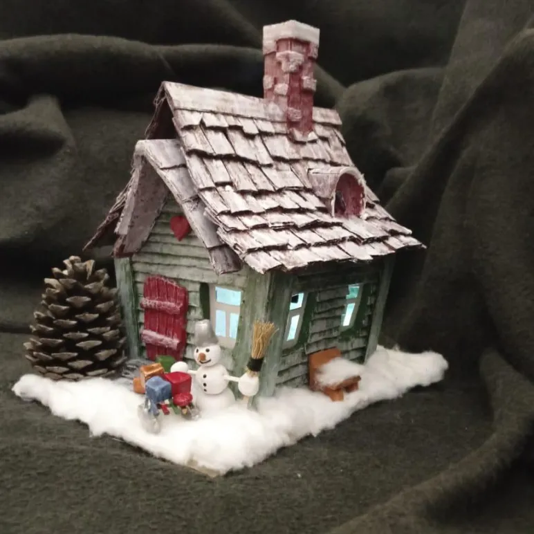 Ночник домик Снеговика