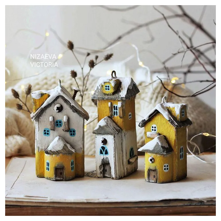 Домик интерьерная статуэтка