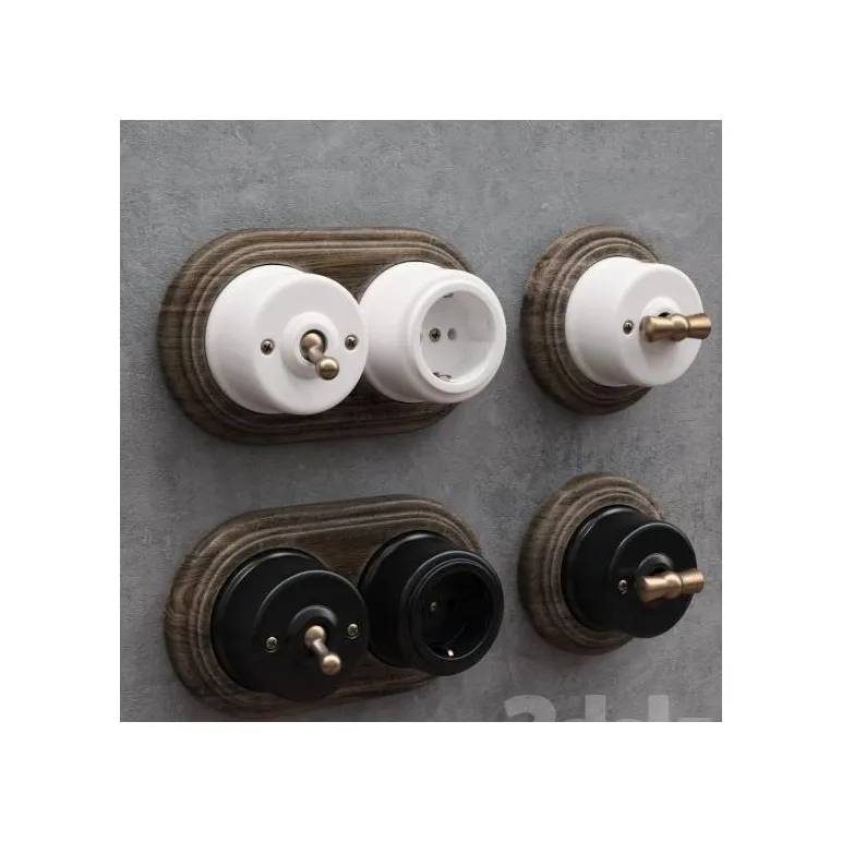 Розетка, выключатель